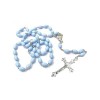 Blue Communion Rosary Beads