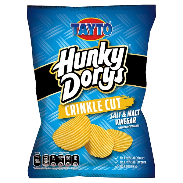Tayto Hunky Dory Crisps Salt & Vinegar (37g)