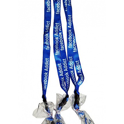 Facebook Addict Lanyards