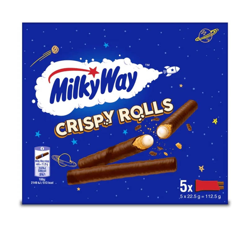 NEW Milky Way Crispy Rolls 5pk x 22.5g