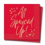 All Spruced Up Red Christmas Napkins 20ct