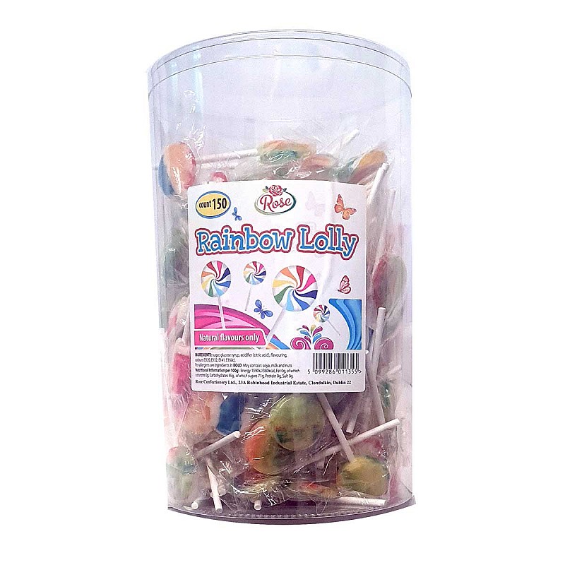 Rose Rainbow Lollipop Single