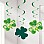 St Patrick's Day Shamrock Hanging Swirls - 66cm
