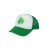Irish White and Green Baseball Cap with Shamrock